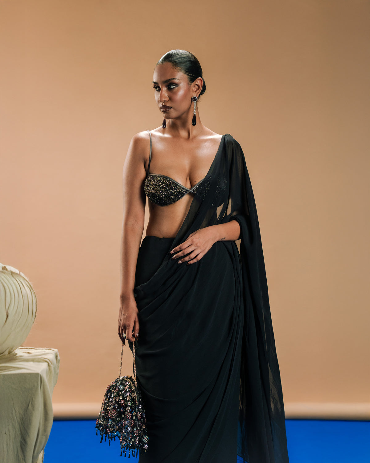 Shell Blouse and Sari